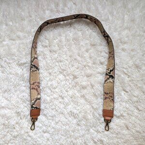 Brand New Madewell Crossbody Bag Strap: Snake Embossed Leather Edition